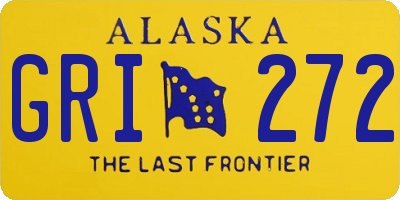 AK license plate GRI272