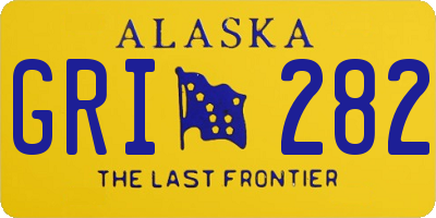 AK license plate GRI282