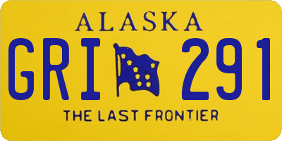 AK license plate GRI291