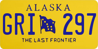 AK license plate GRI297