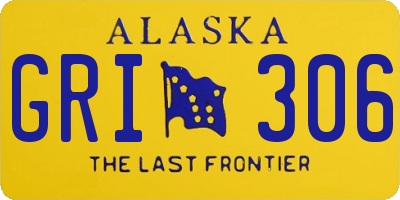 AK license plate GRI306