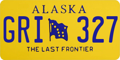 AK license plate GRI327