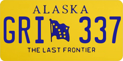 AK license plate GRI337