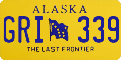 AK license plate GRI339