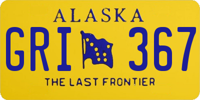 AK license plate GRI367