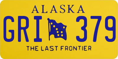 AK license plate GRI379