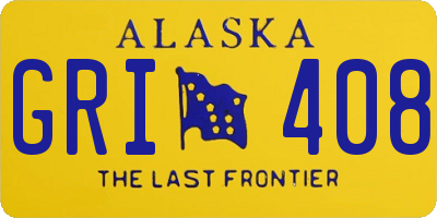 AK license plate GRI408