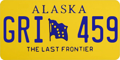 AK license plate GRI459