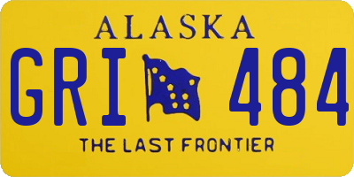 AK license plate GRI484