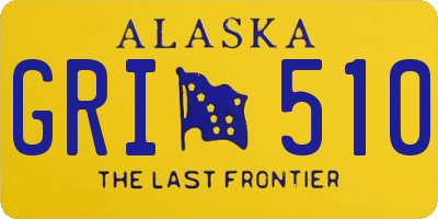 AK license plate GRI510