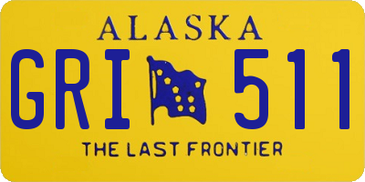 AK license plate GRI511