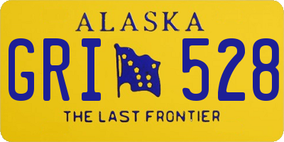AK license plate GRI528