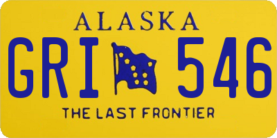 AK license plate GRI546