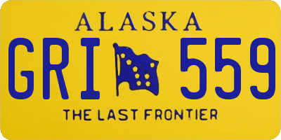 AK license plate GRI559
