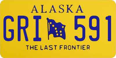 AK license plate GRI591