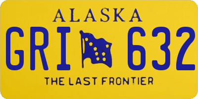 AK license plate GRI632
