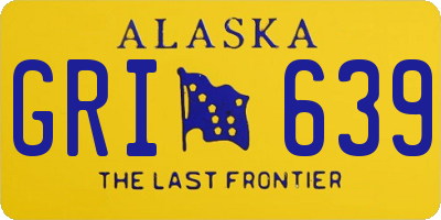 AK license plate GRI639