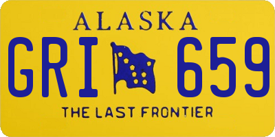 AK license plate GRI659