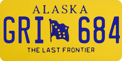 AK license plate GRI684