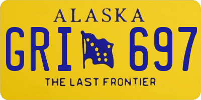 AK license plate GRI697
