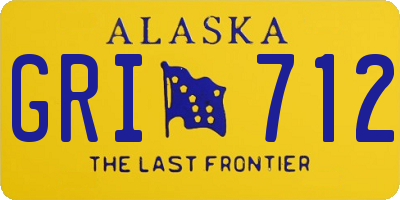 AK license plate GRI712