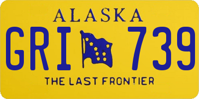 AK license plate GRI739
