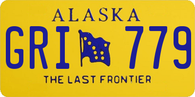 AK license plate GRI779