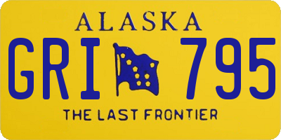 AK license plate GRI795