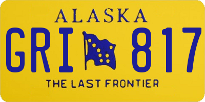 AK license plate GRI817