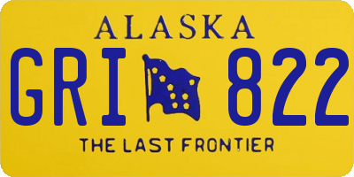 AK license plate GRI822