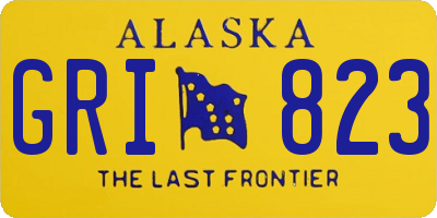 AK license plate GRI823