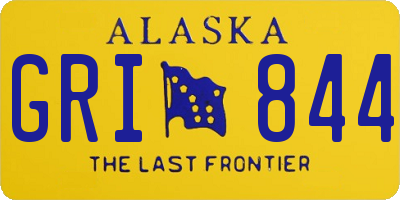 AK license plate GRI844