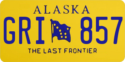 AK license plate GRI857