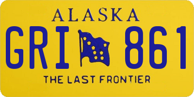 AK license plate GRI861