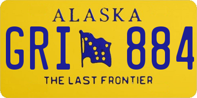 AK license plate GRI884
