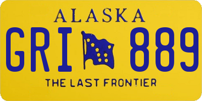 AK license plate GRI889