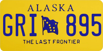 AK license plate GRI895