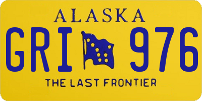 AK license plate GRI976