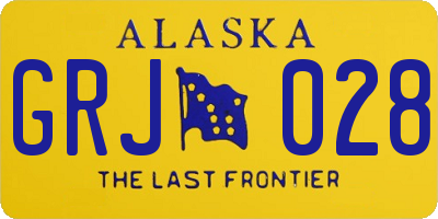 AK license plate GRJ028