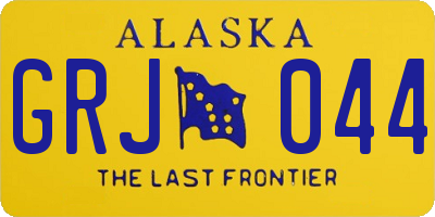 AK license plate GRJ044