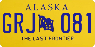 AK license plate GRJ081