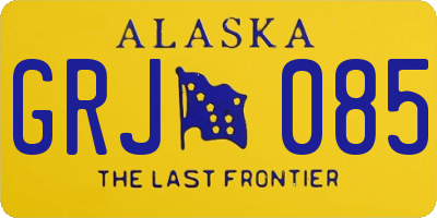 AK license plate GRJ085