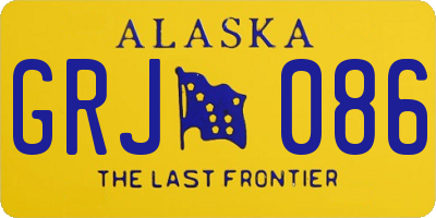 AK license plate GRJ086