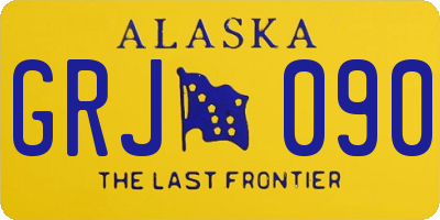 AK license plate GRJ090