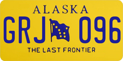 AK license plate GRJ096