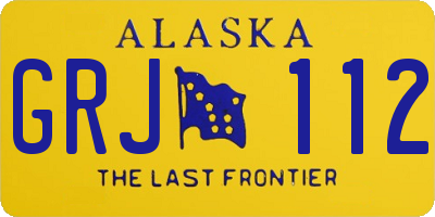 AK license plate GRJ112