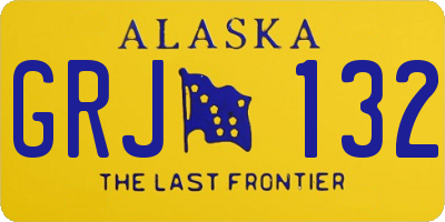 AK license plate GRJ132