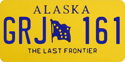 AK license plate GRJ161