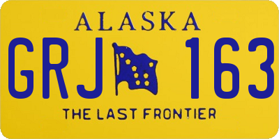 AK license plate GRJ163