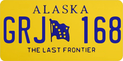 AK license plate GRJ168